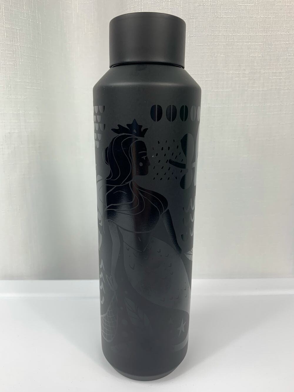Starbucks Mermaid Water Bottle Vacuum Insulated 20oz Black Matte 2021